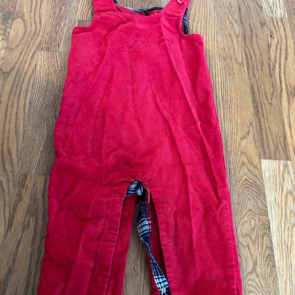 Vineyard Vines Baby Boy Corduroy overalls - Size 12-18 months.